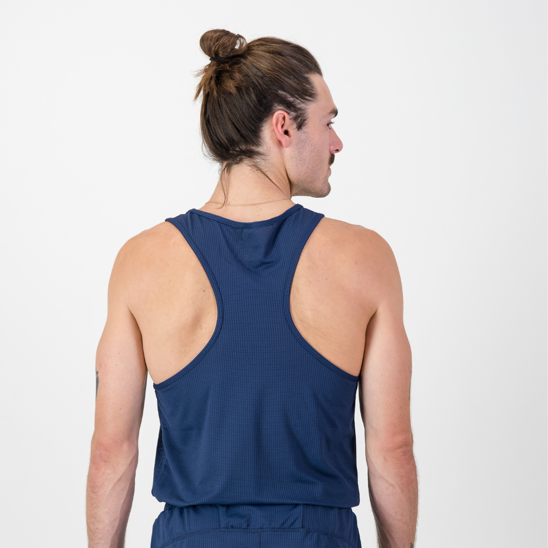MENS SALVATORE VEST NAVY