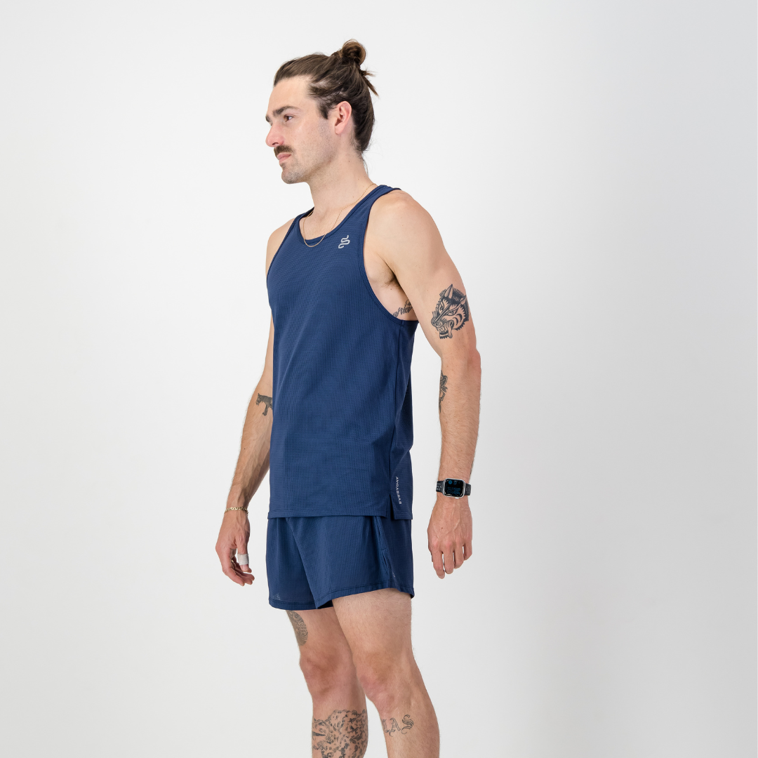 MENS SALVATORE VEST NAVY