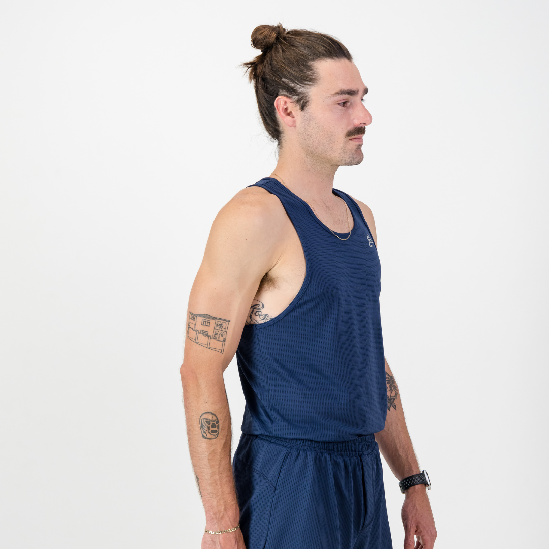 MENS SALVATORE VEST NAVY