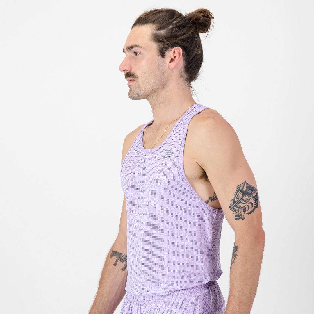 MENS SALVATORE VEST LILAC