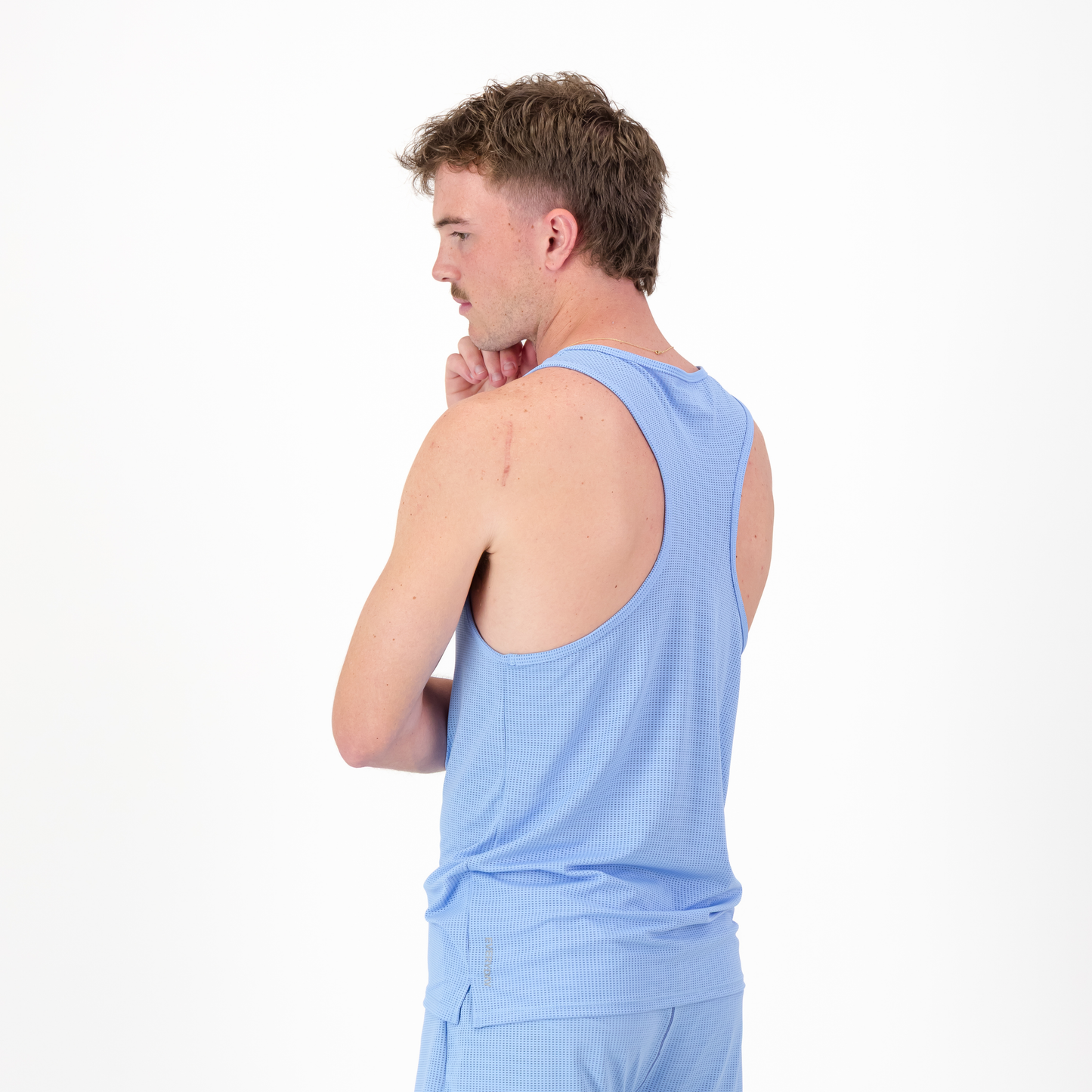 MENS SALVATORE VEST BABY BLUE