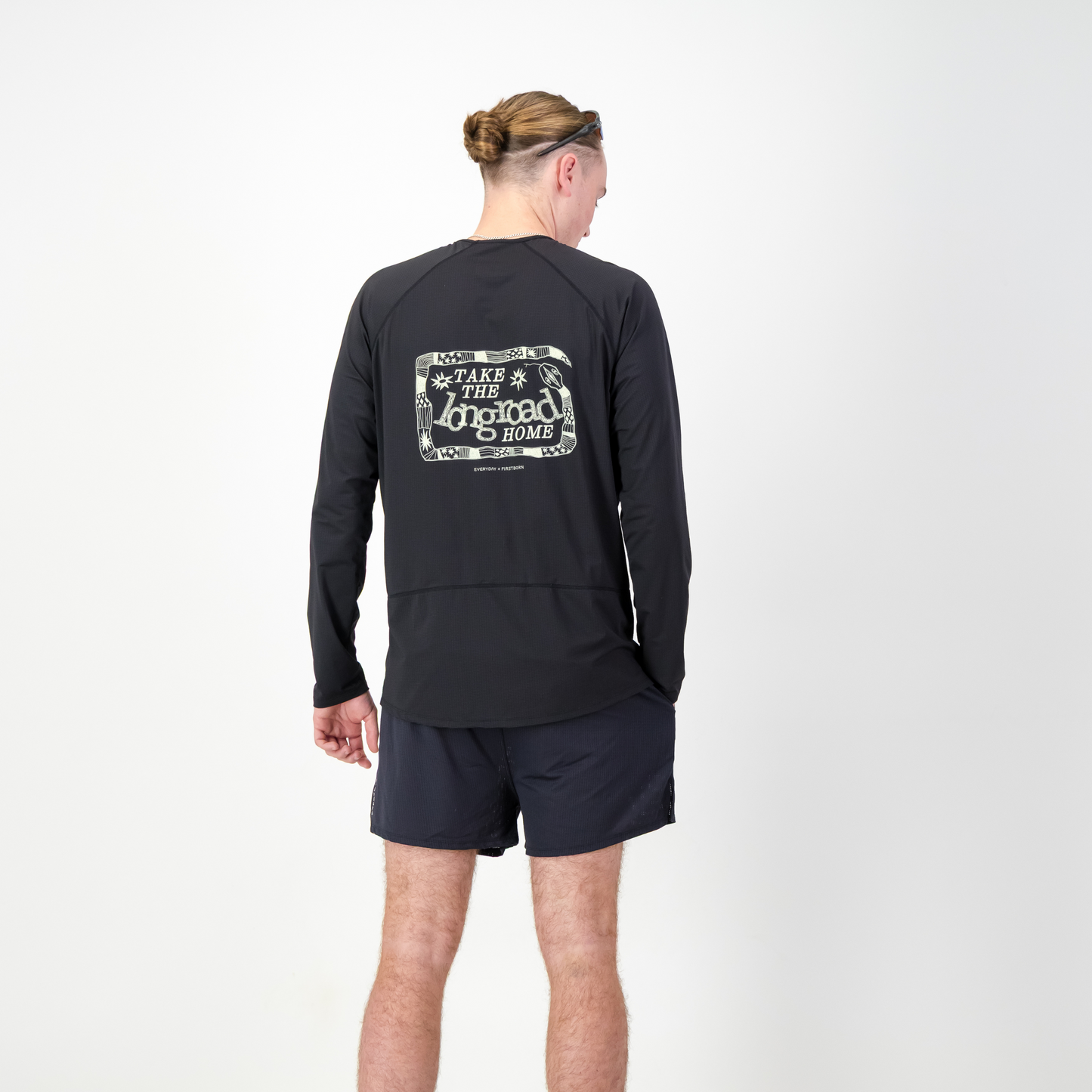 MENS STRADA LONGSLEEVE TEE BLACK