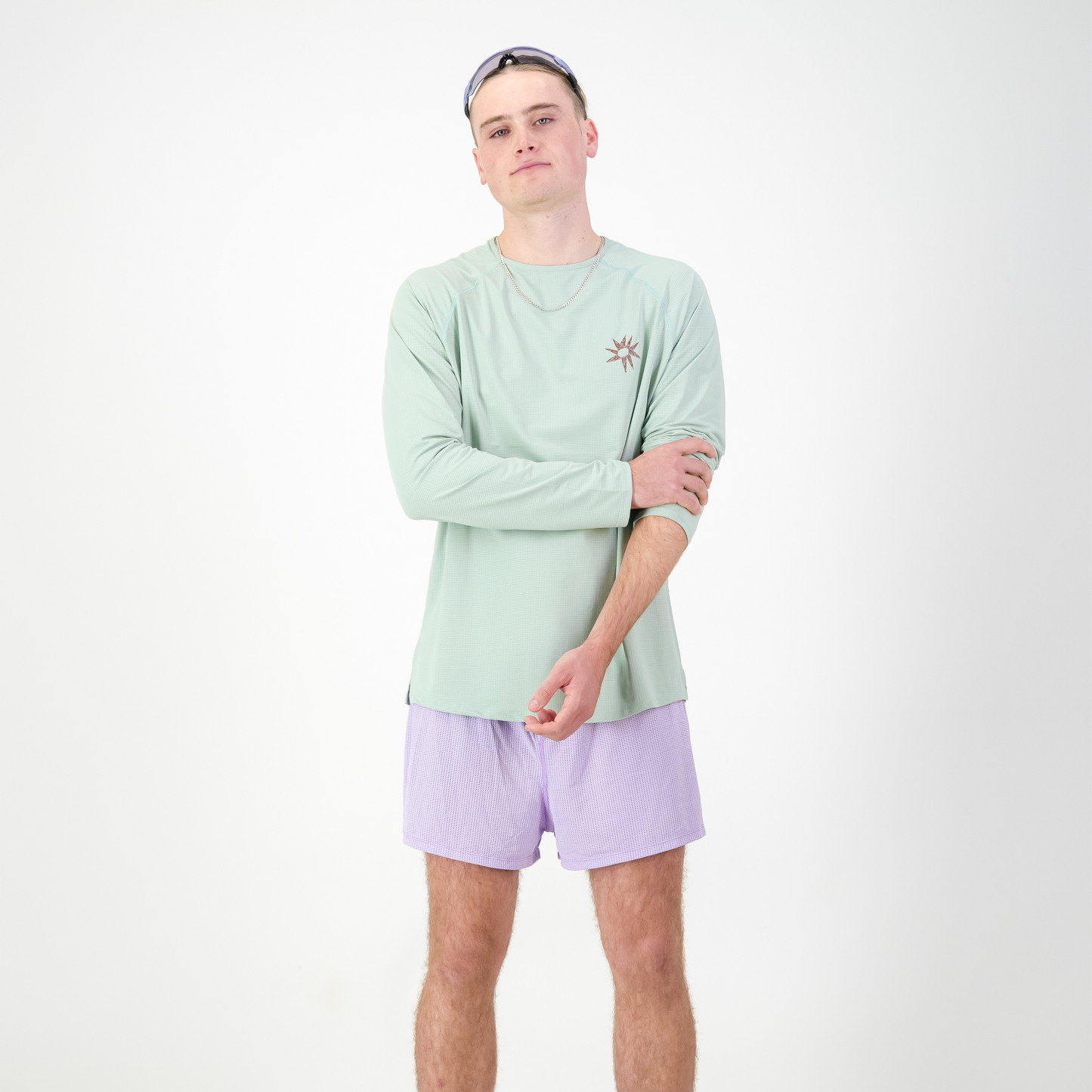 MENS STRADA LONGSLEEVE TEE ALOE