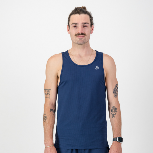 MENS SALVATORE VEST NAVY