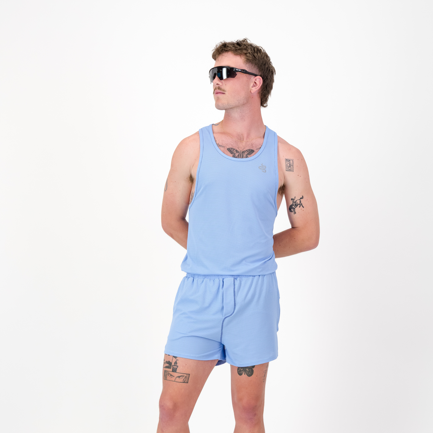 MENS ARIA SHORTS BABY BLUE