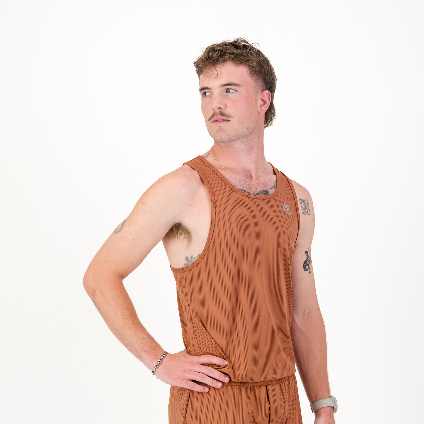 MENS SALVATORE VEST BROWN