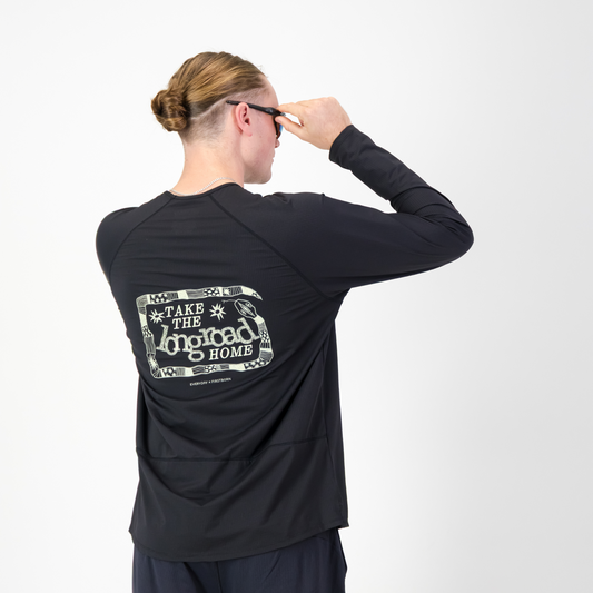MENS STRADA LONGSLEEVE TEE BLACK