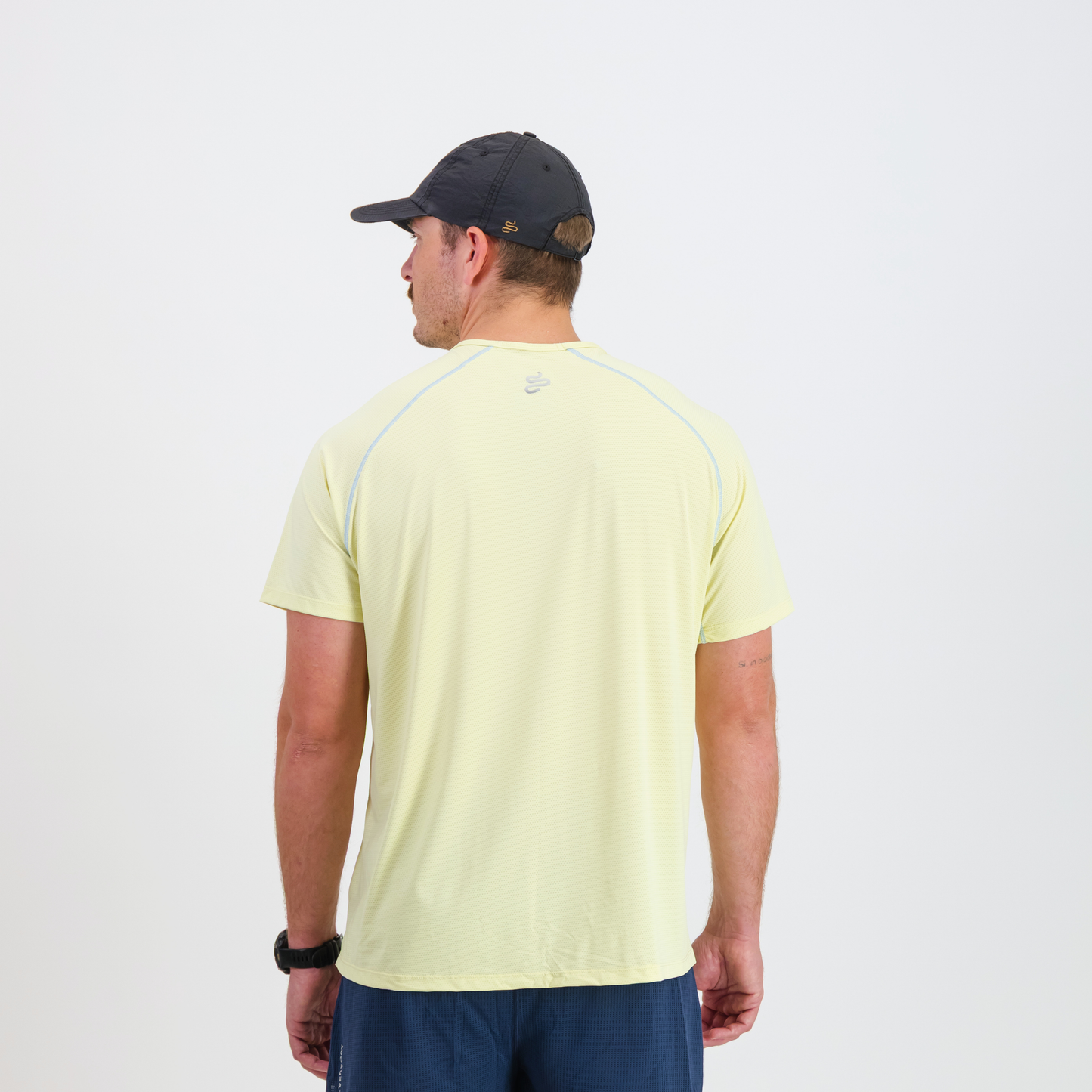 MENS BREZZA TEE BUTTER w BLUE