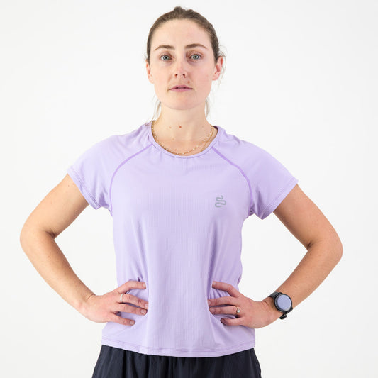 WOMENS BREZZA TEE LILAC