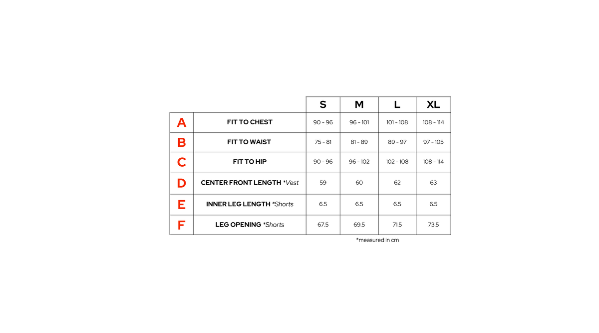 EVERYDAY | SIZE GUIDE