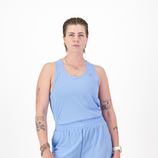 WOMENS SALVATORE VEST BABY BUE