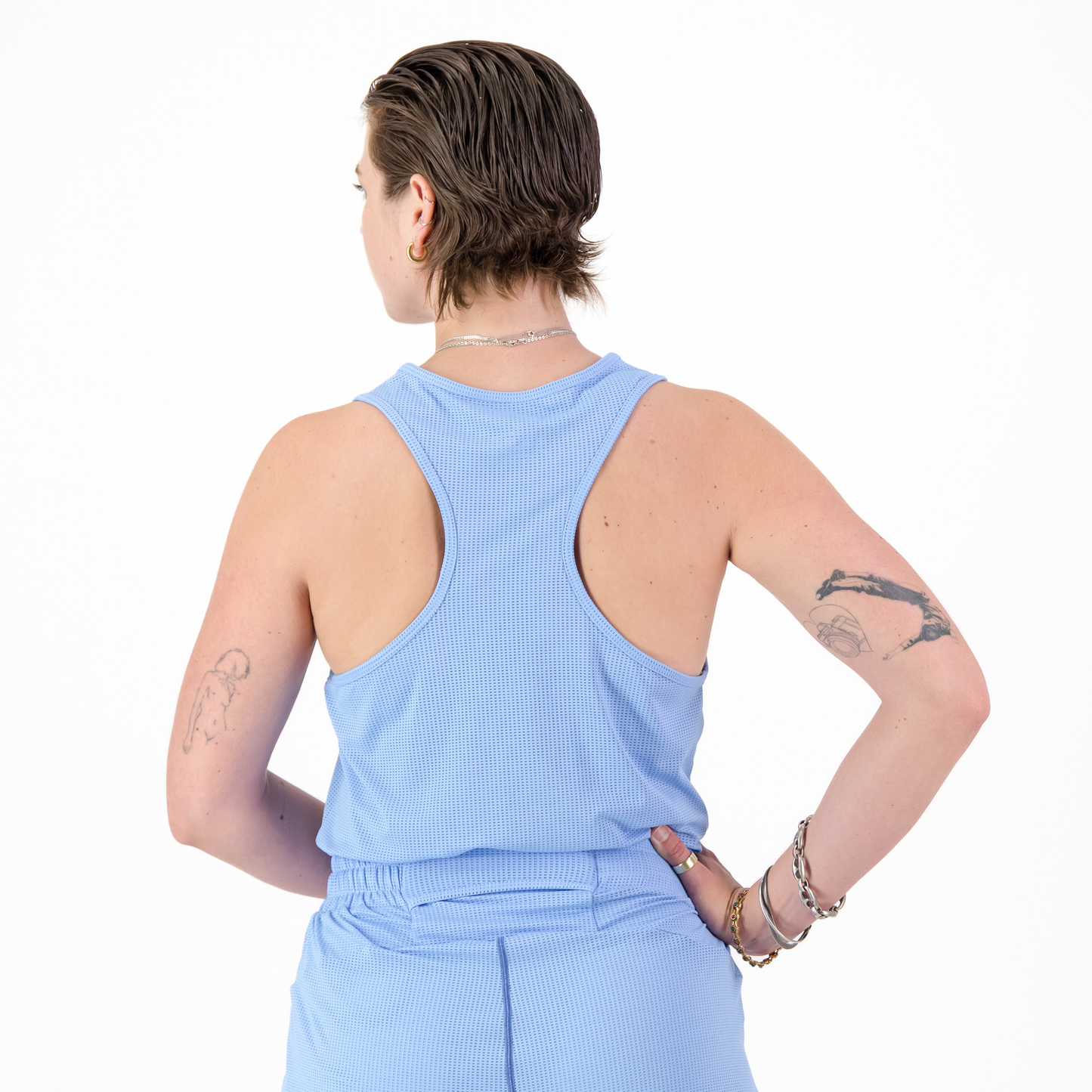 WOMENS SALVATORE VEST BABY BUE