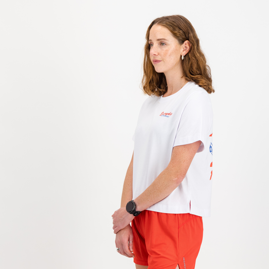 WOMENS SOLE COTTON TEE WHITE