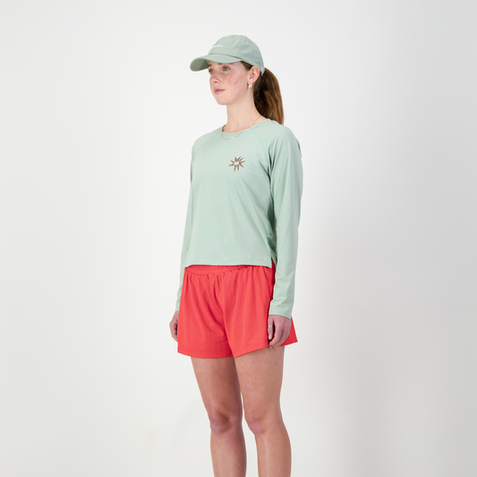 WOMENS STRADA LONGSLEEVE TEE ALOE