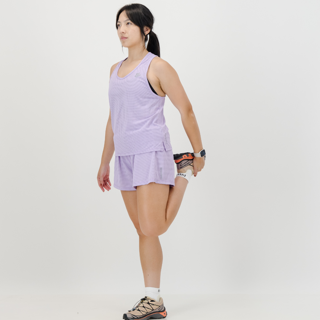 WOMENS ARIA HIGH-WAISTED SHORTS LILAC